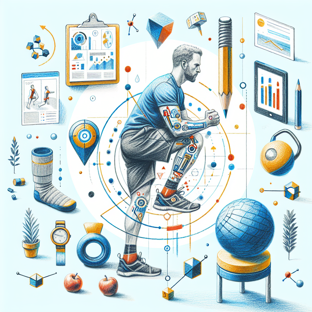 Colored-pencil illustration representing the topic: Home Workouts