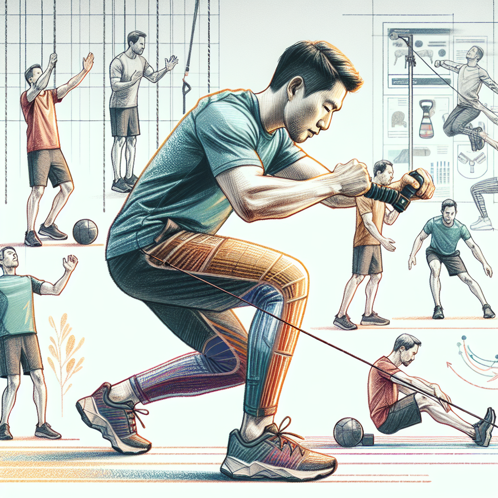 Colored-pencil illustration representing the topic: Fitness Training