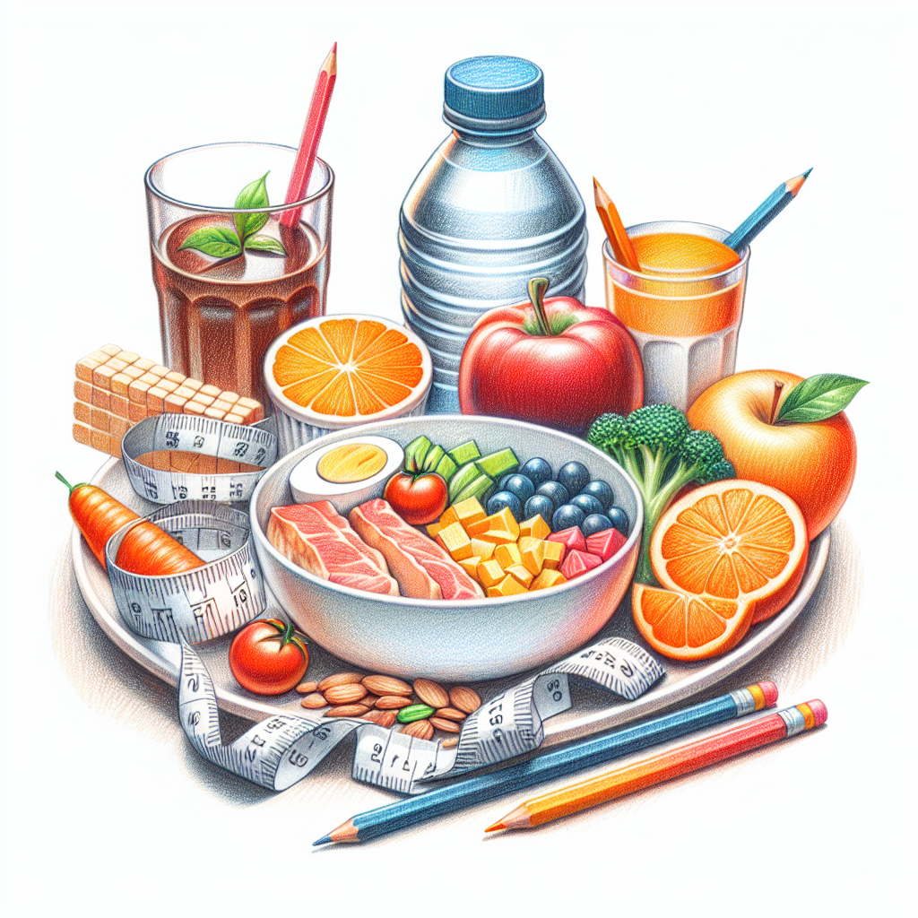 Colored-pencil illustration representing the topic: Weight Loss