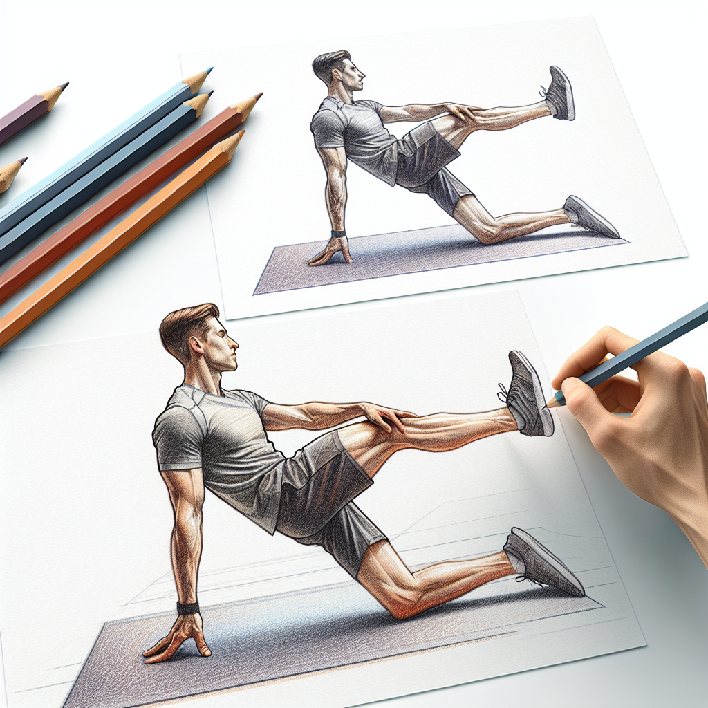 Colored-pencil illustration representing the topic: Fitness Training