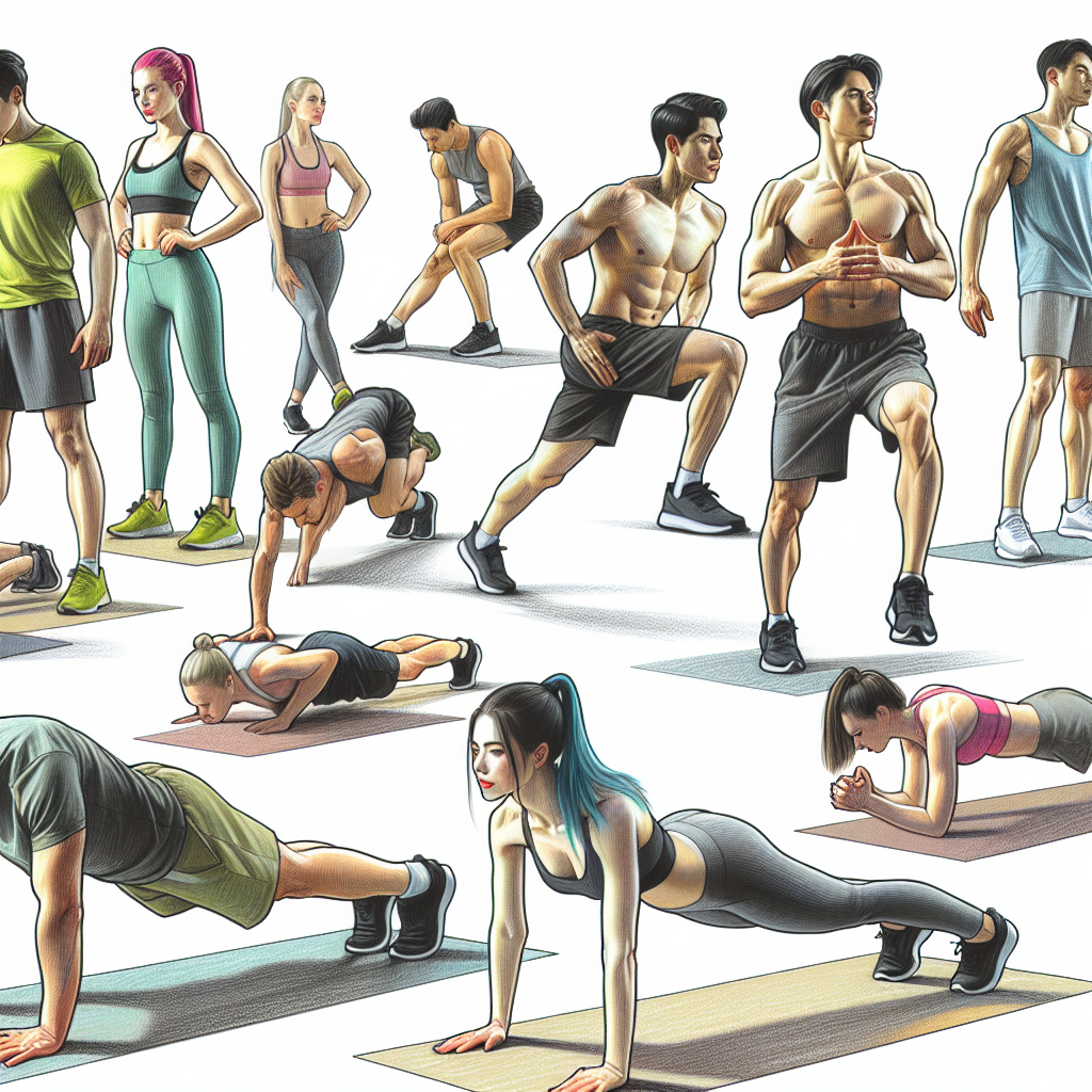 Colored-pencil illustration representing the topic: Fitness and Exercise