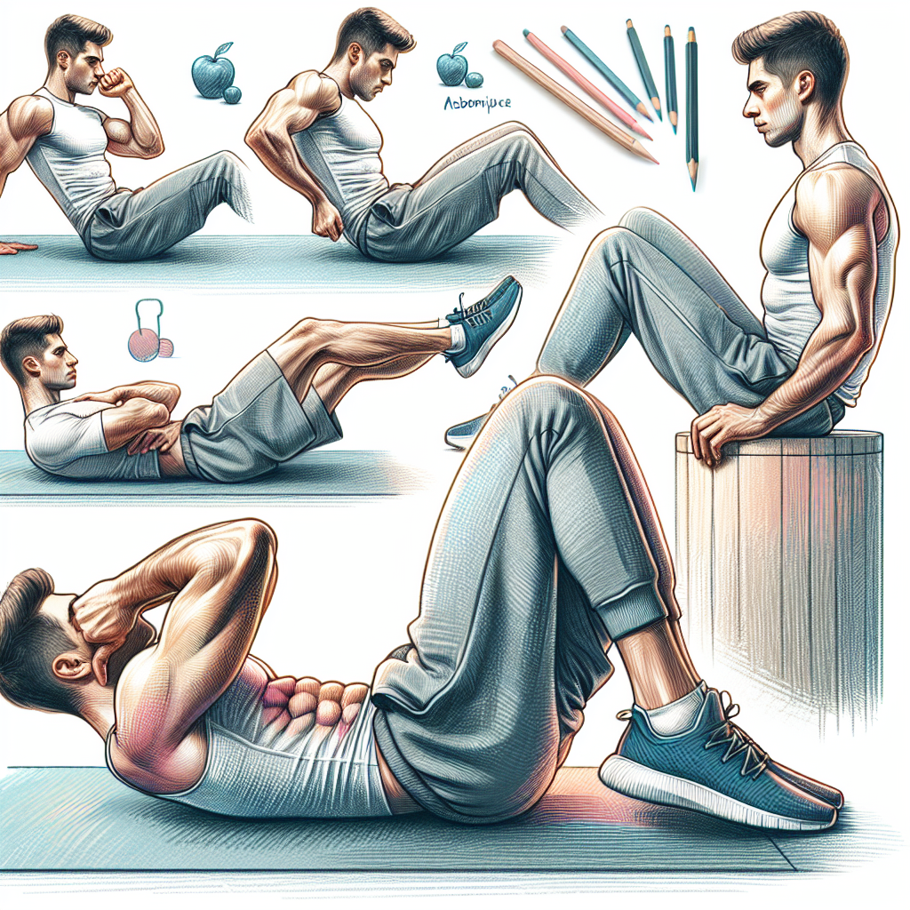 Colored-pencil illustration representing the topic: Fitness