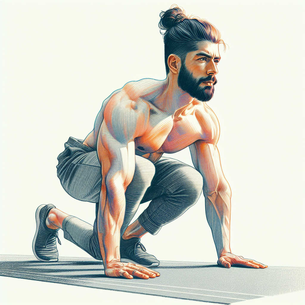 Colored-pencil illustration representing the topic: Home Fitness