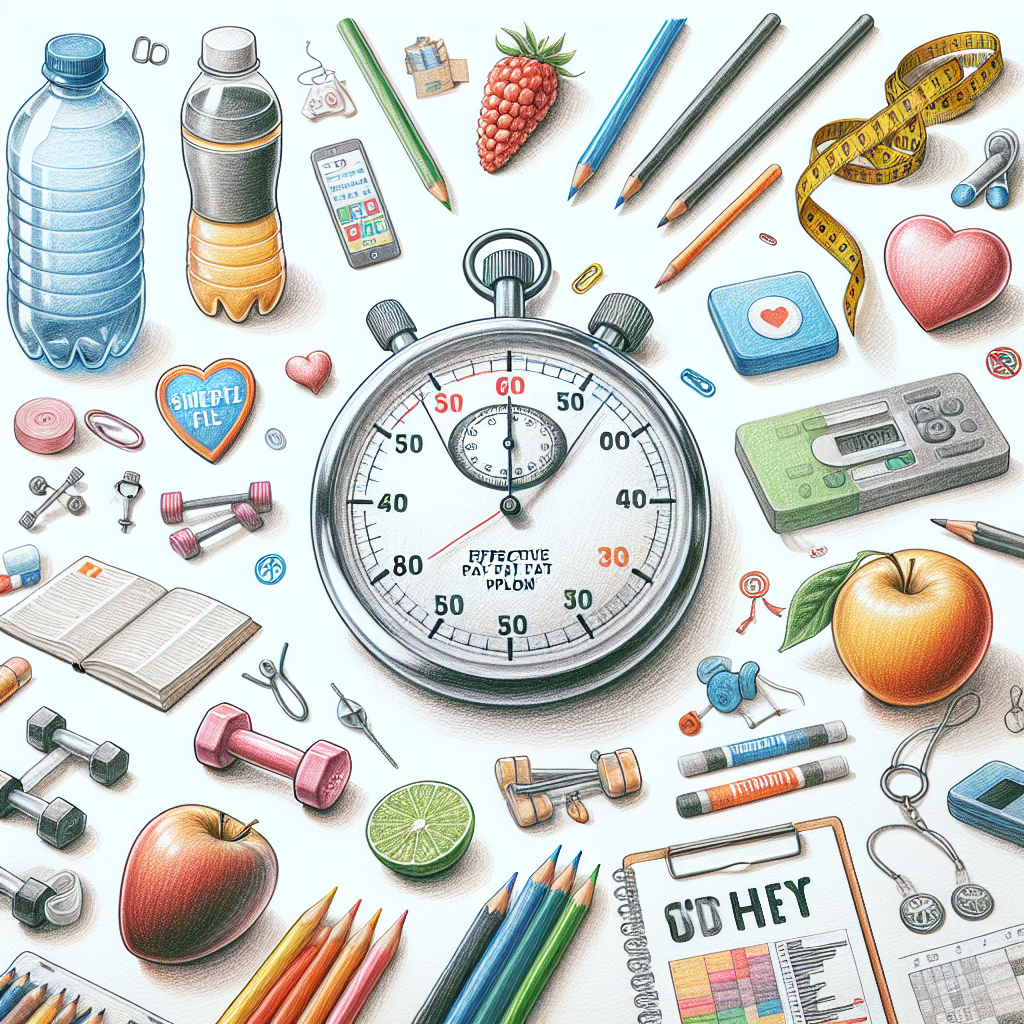 Colored-pencil illustration representing the topic: Fitness and Health