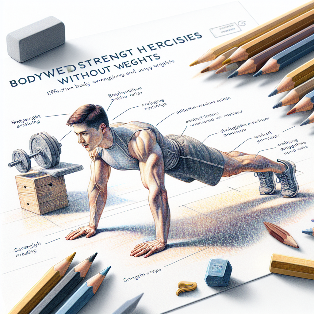 Colored-pencil illustration representing the topic: Fitness Training