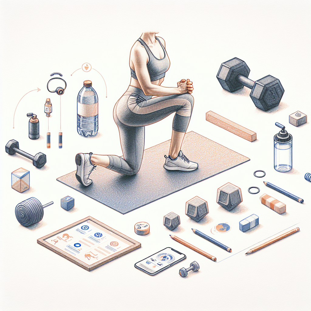 Colored-pencil illustration representing the topic: Fitness Training