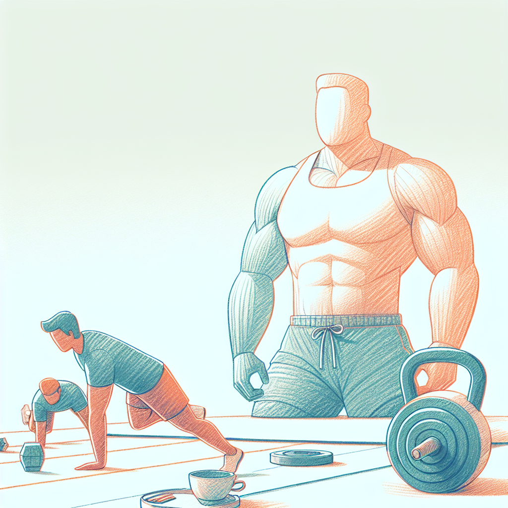 Colored-pencil illustration representing the topic: Fitness and Health