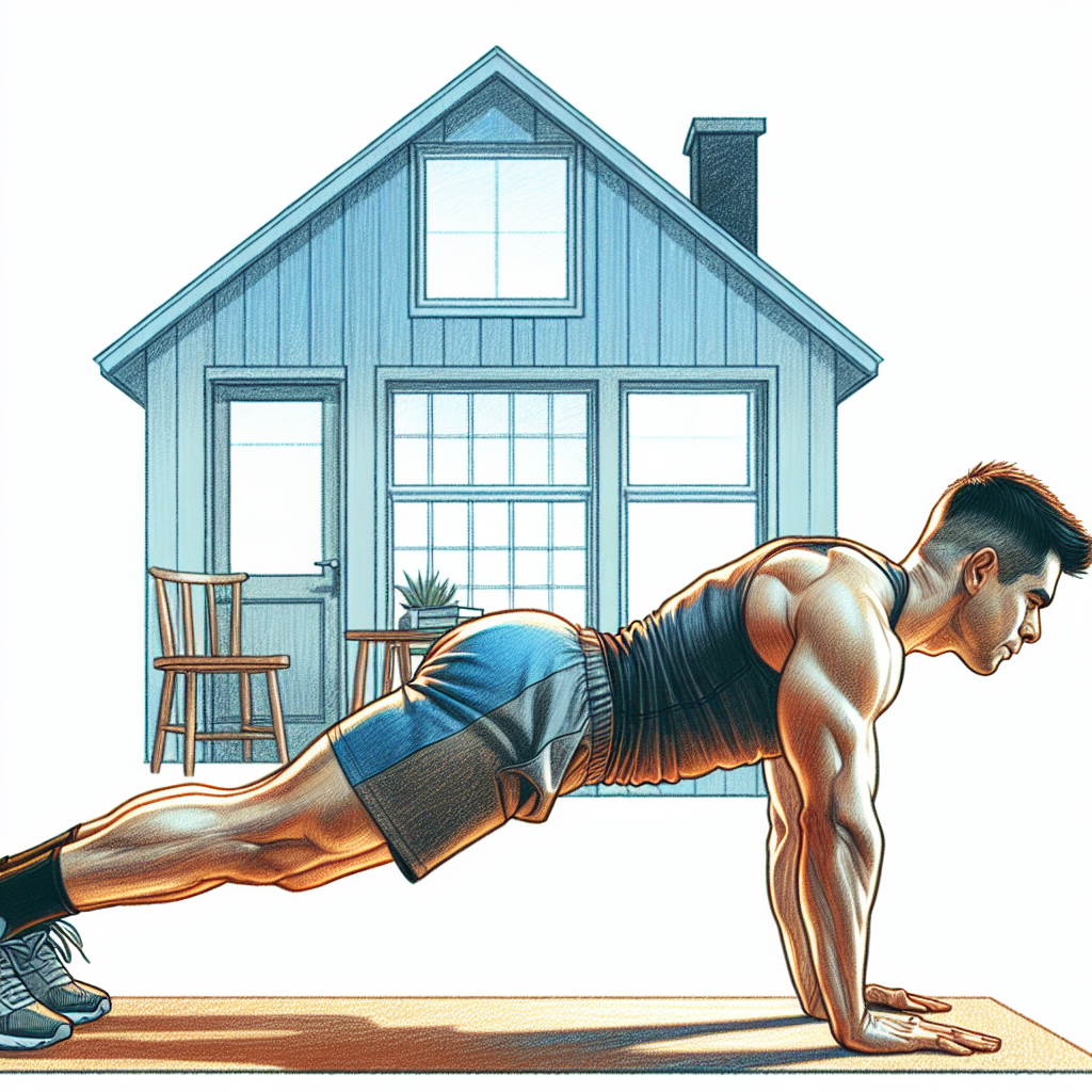 Colored-pencil illustration representing the topic: Home Fitness