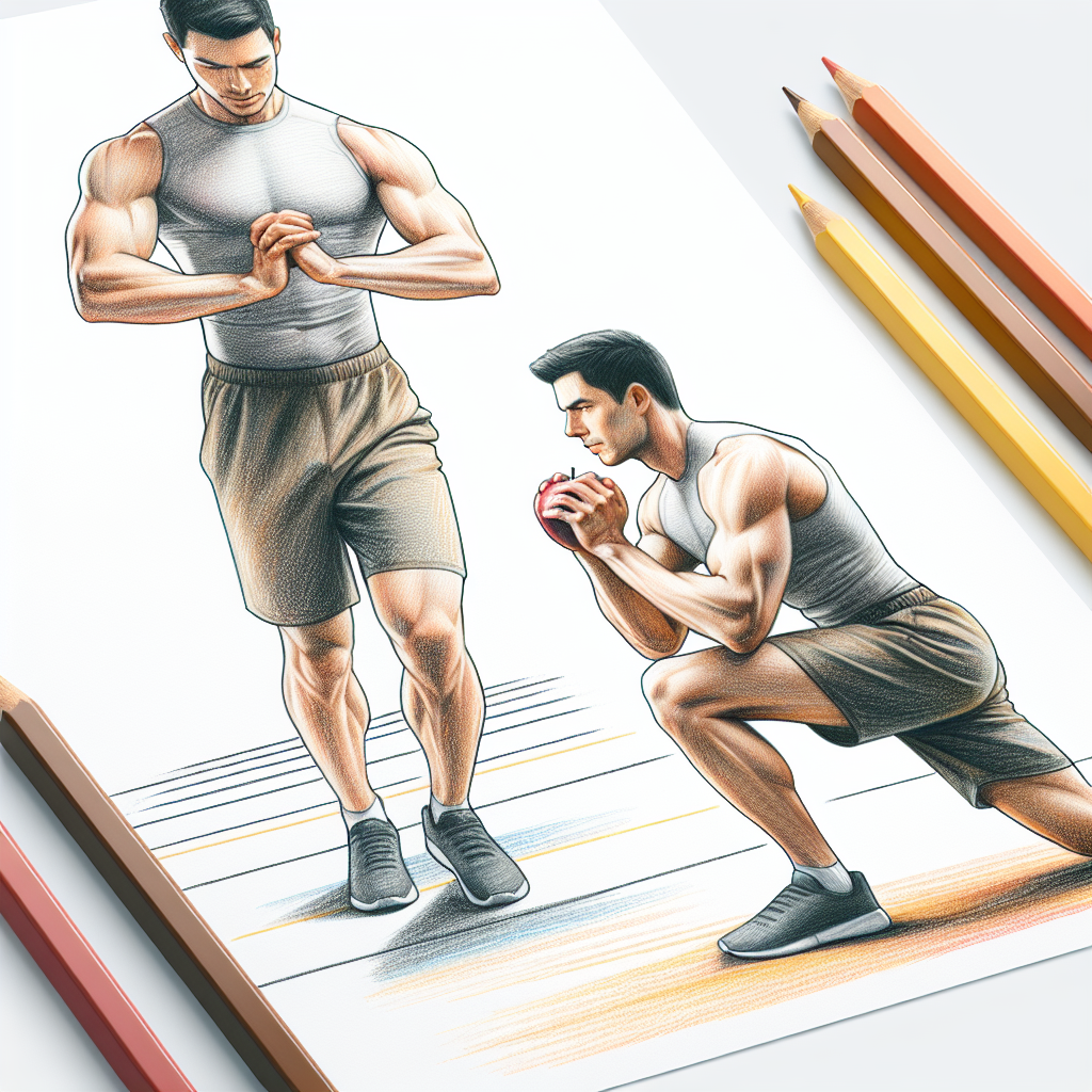 Colored-pencil illustration representing the topic: Fitness and Exercise