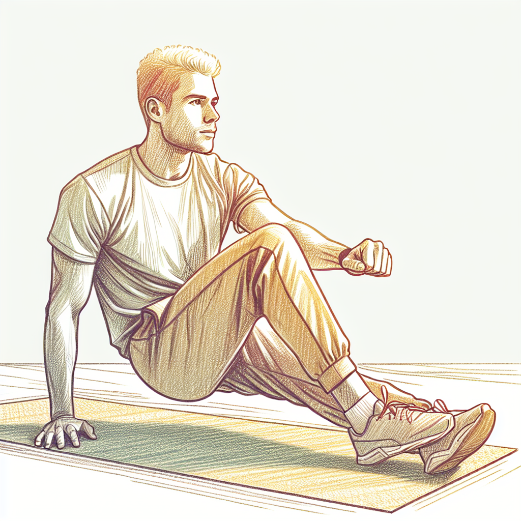 Colored-pencil illustration representing the topic: Fitness