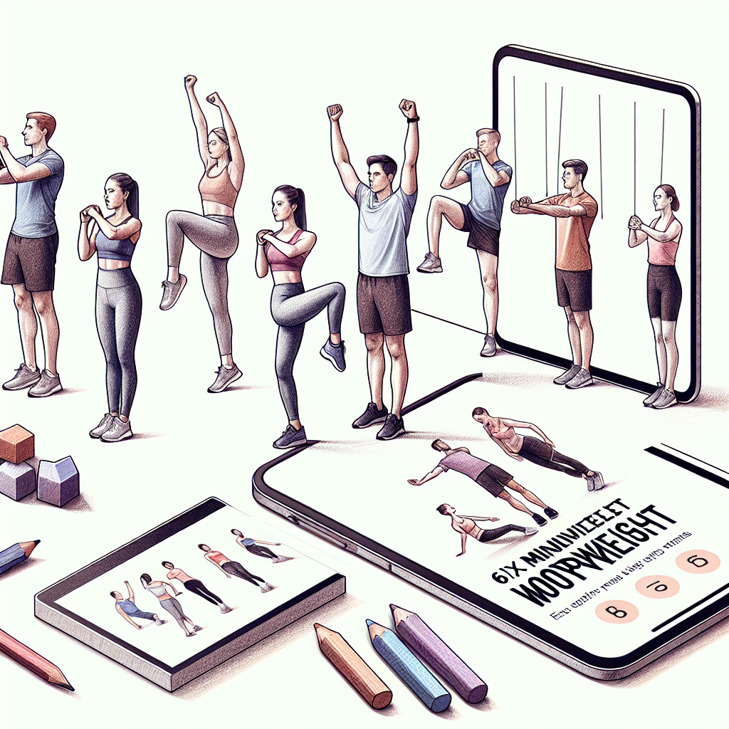 Colored-pencil illustration representing the topic: Fitness