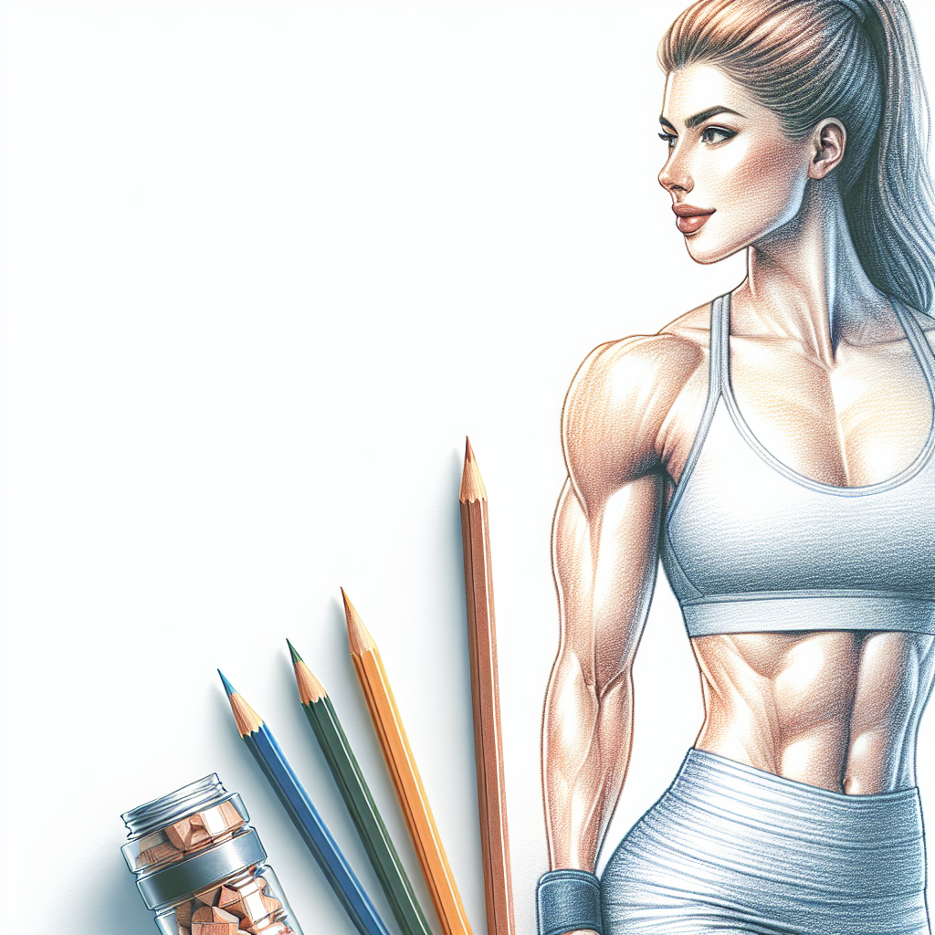 Colored-pencil illustration representing the topic: Fitness