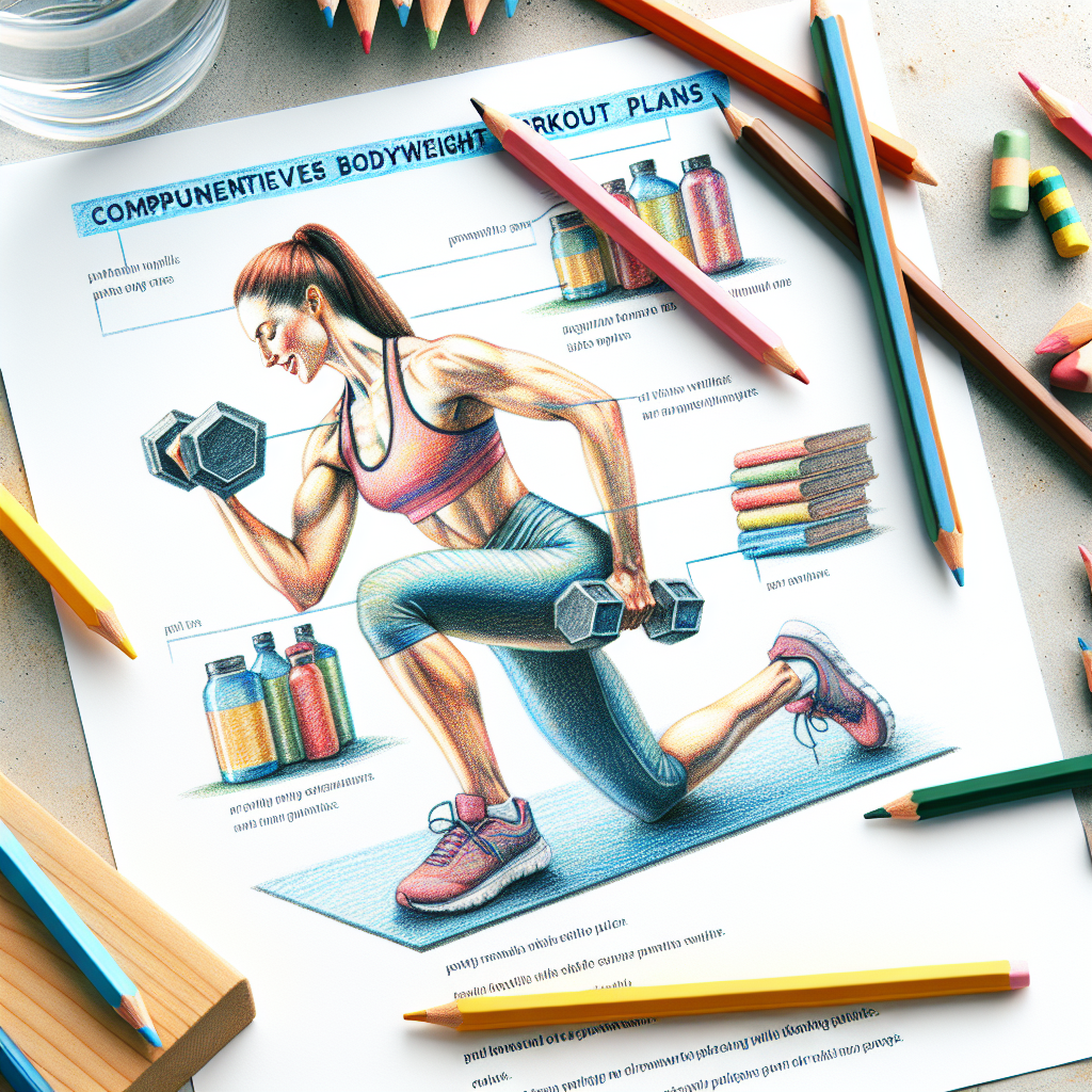 Colored-pencil illustration representing the topic: Fitness Plans