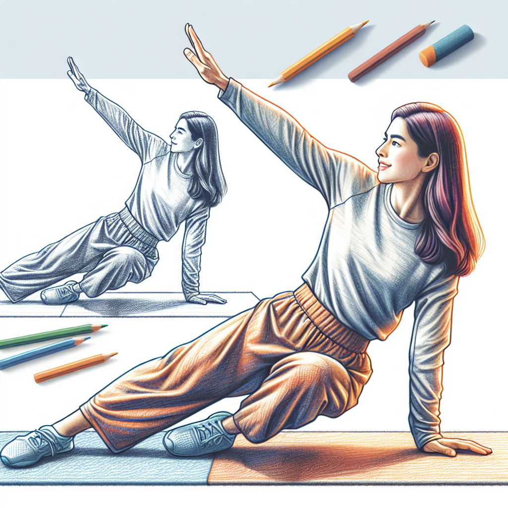 Colored-pencil illustration representing the topic: Fitness Training