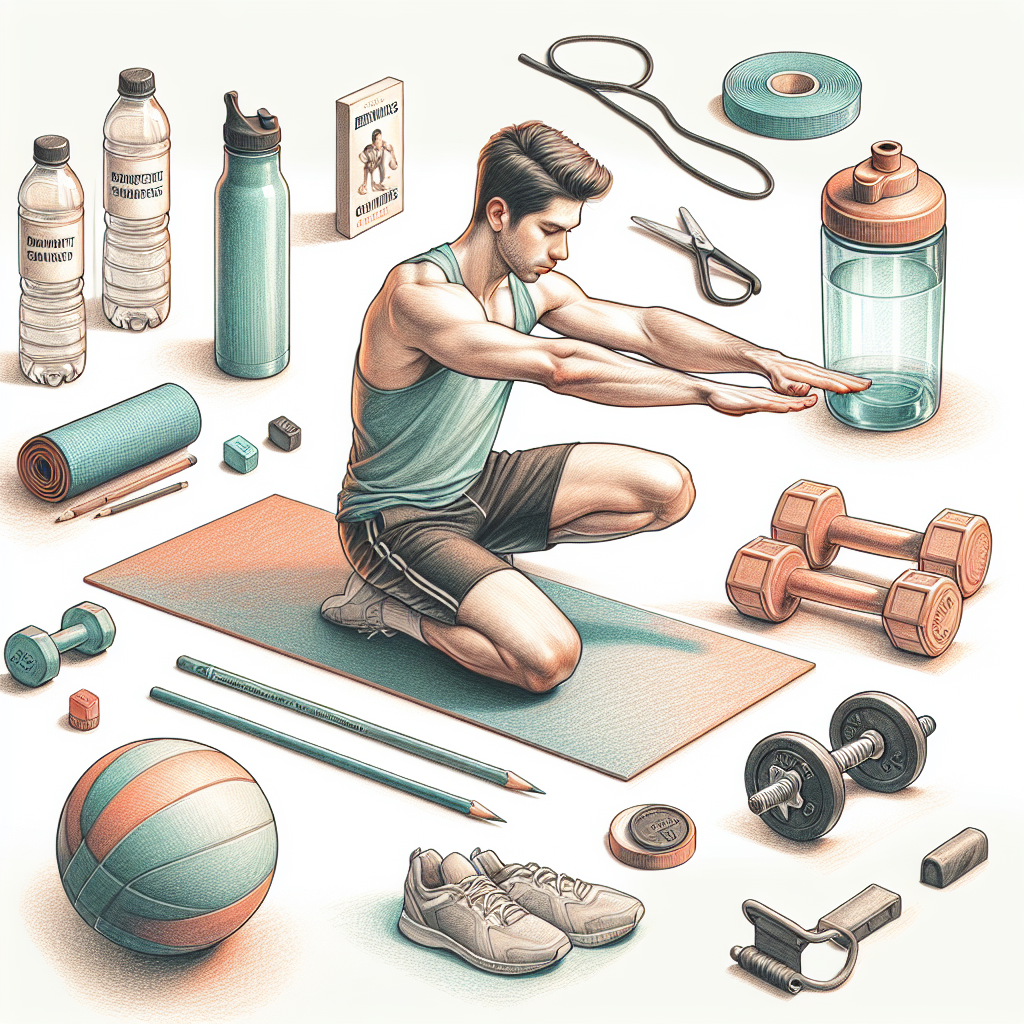 Colored-pencil illustration representing the topic: Fitness