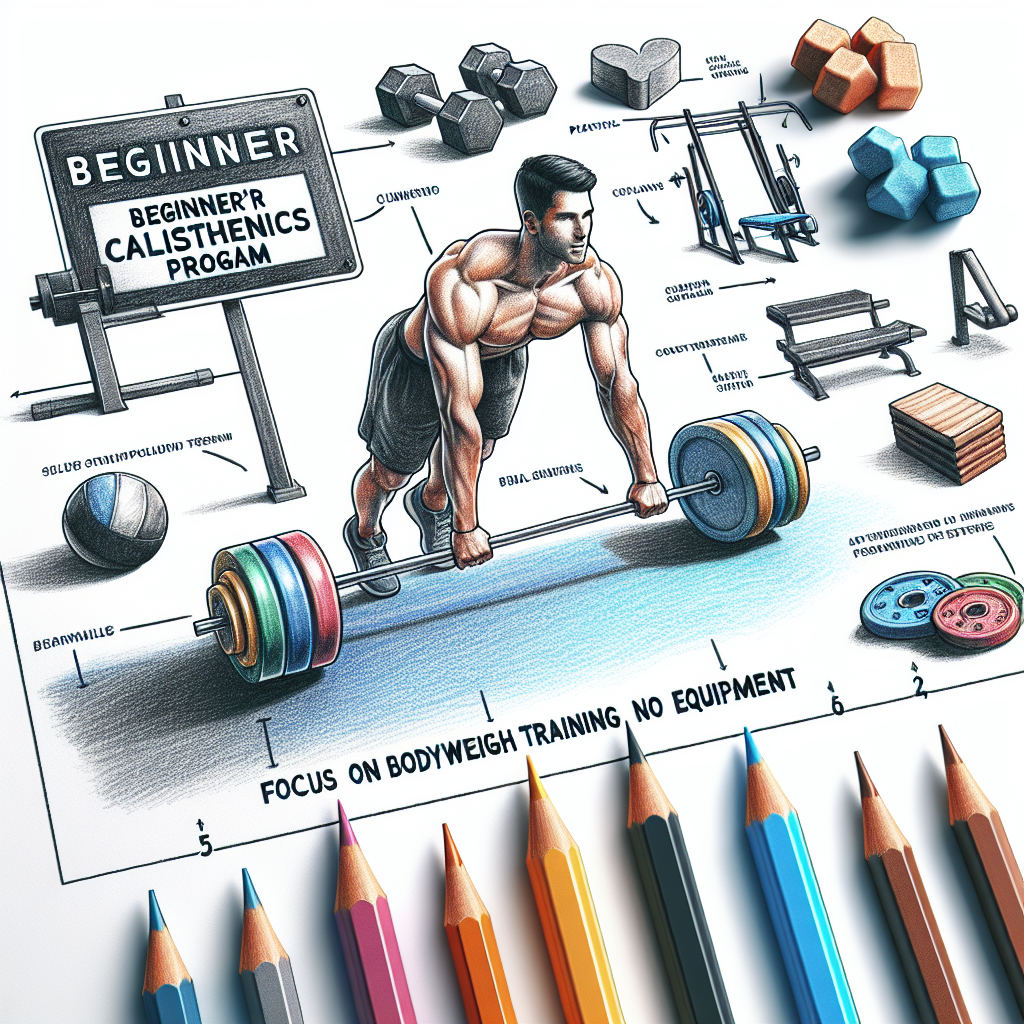 Colored-pencil illustration representing the topic: Fitness Programs