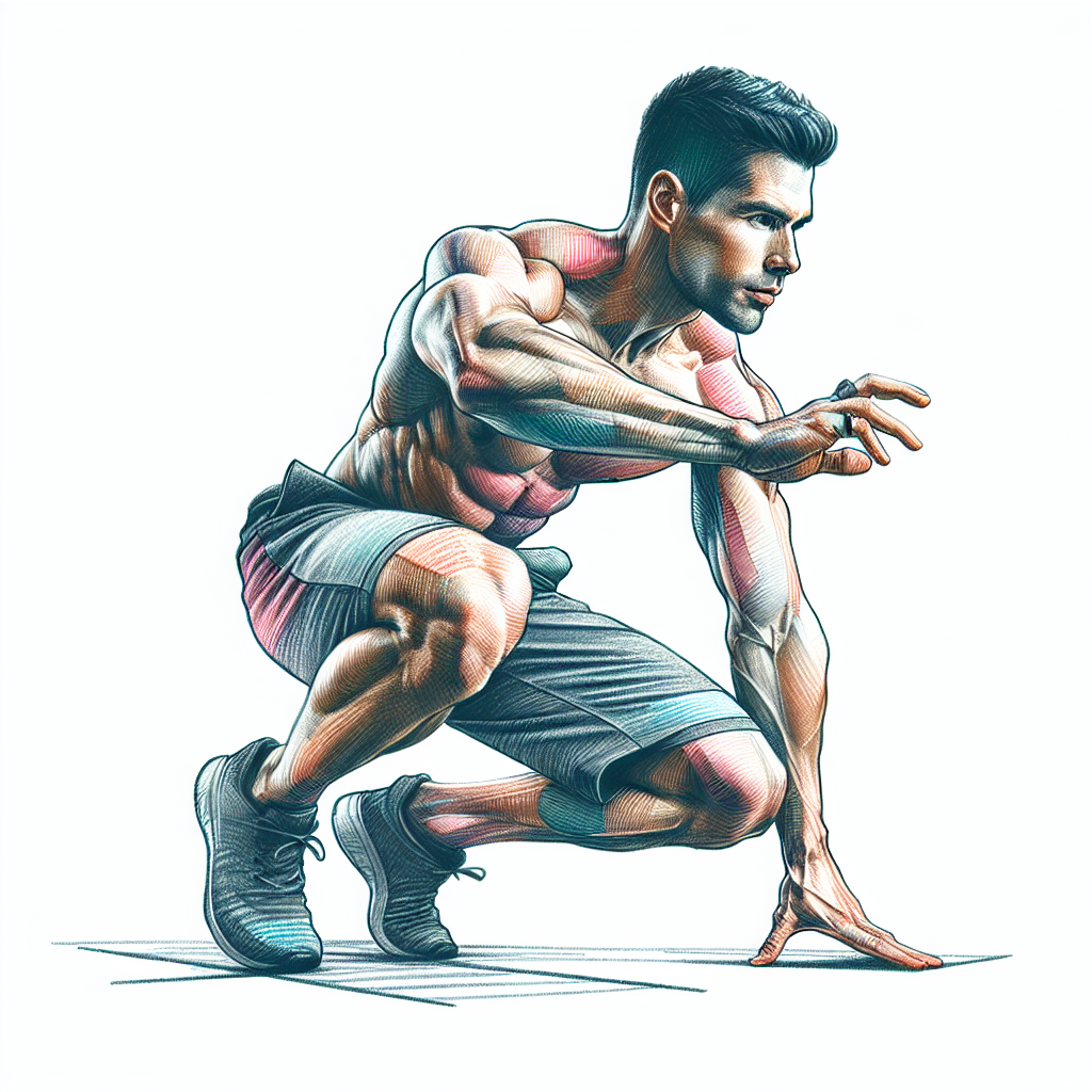 Colored-pencil illustration representing the topic: Fitness Training
