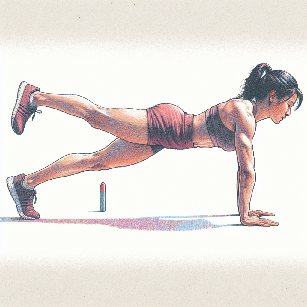 Colored-pencil illustration representing the topic: Fitness