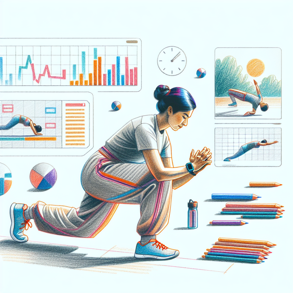 Colored-pencil illustration representing the topic: Fitness Workouts