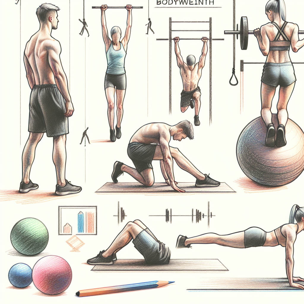 Colored-pencil illustration representing the topic: Fitness Training