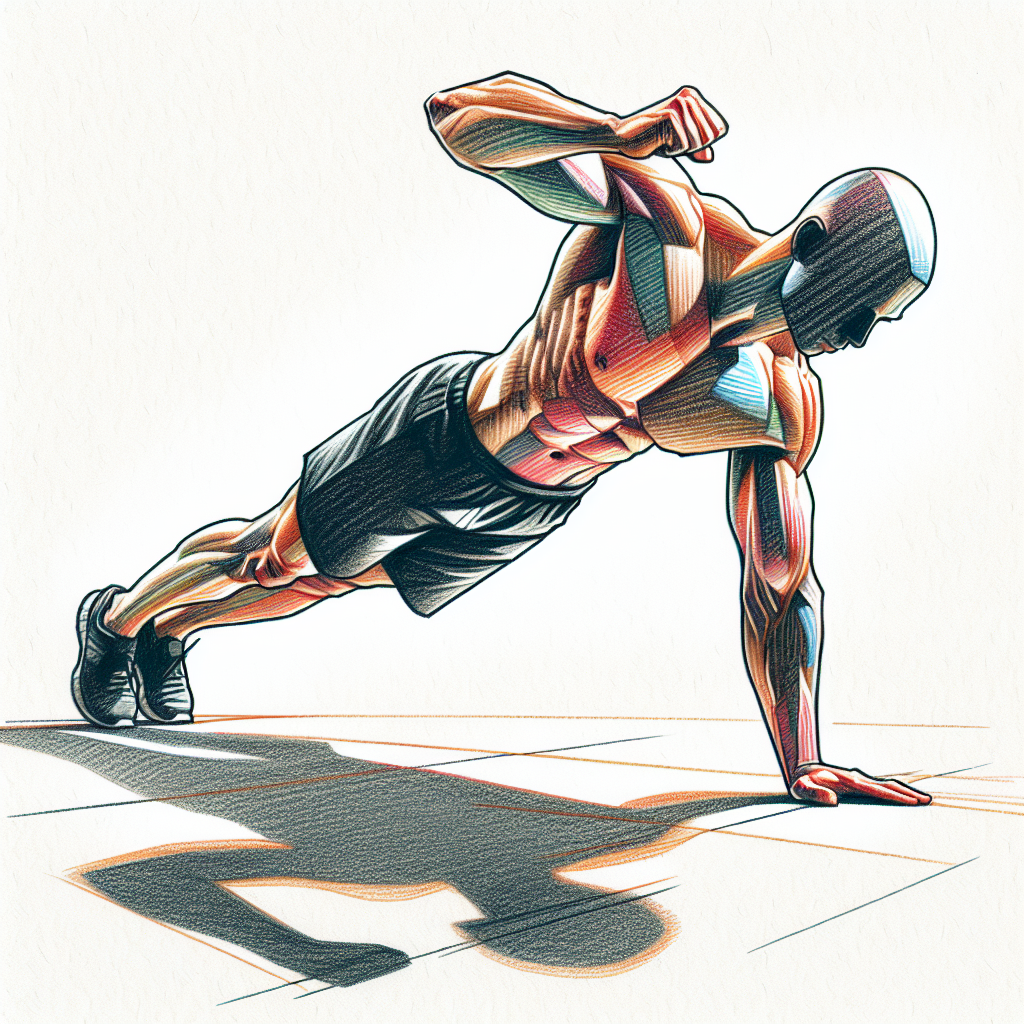 Colored-pencil illustration representing the topic: Fitness Training