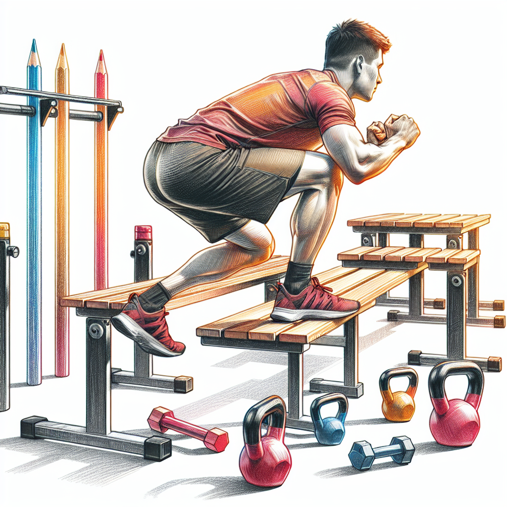 Colored-pencil illustration representing the topic: Fitness Training
