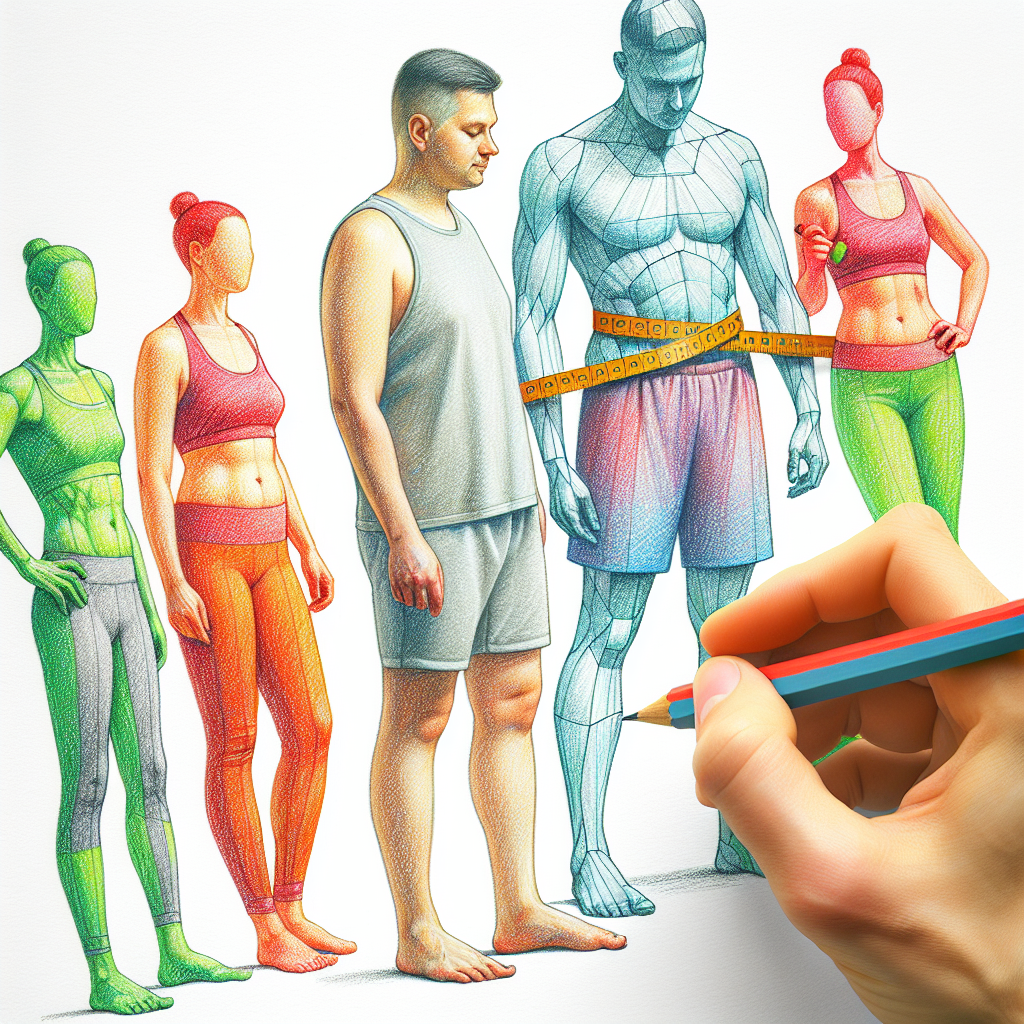 Colored-pencil illustration representing the topic: Weight Loss