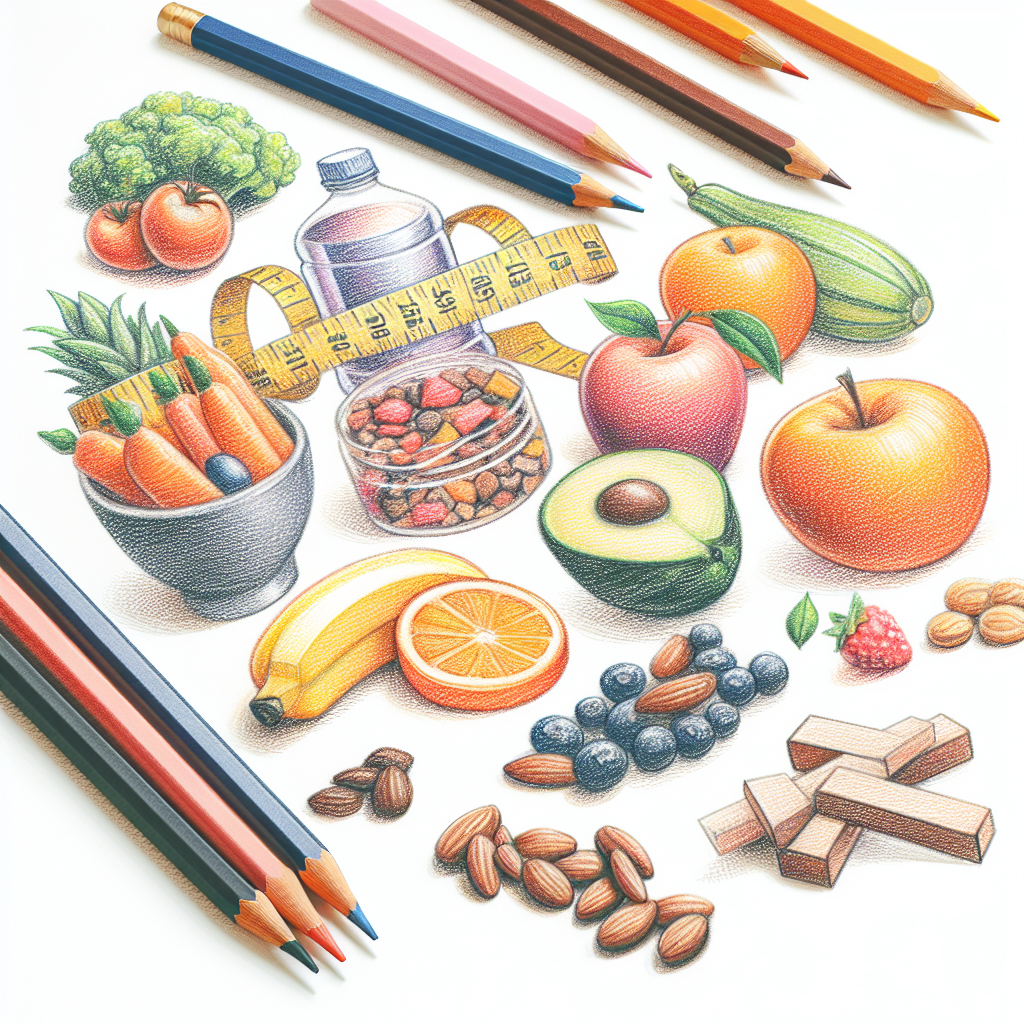 Colored-pencil illustration representing the topic: Weight Loss