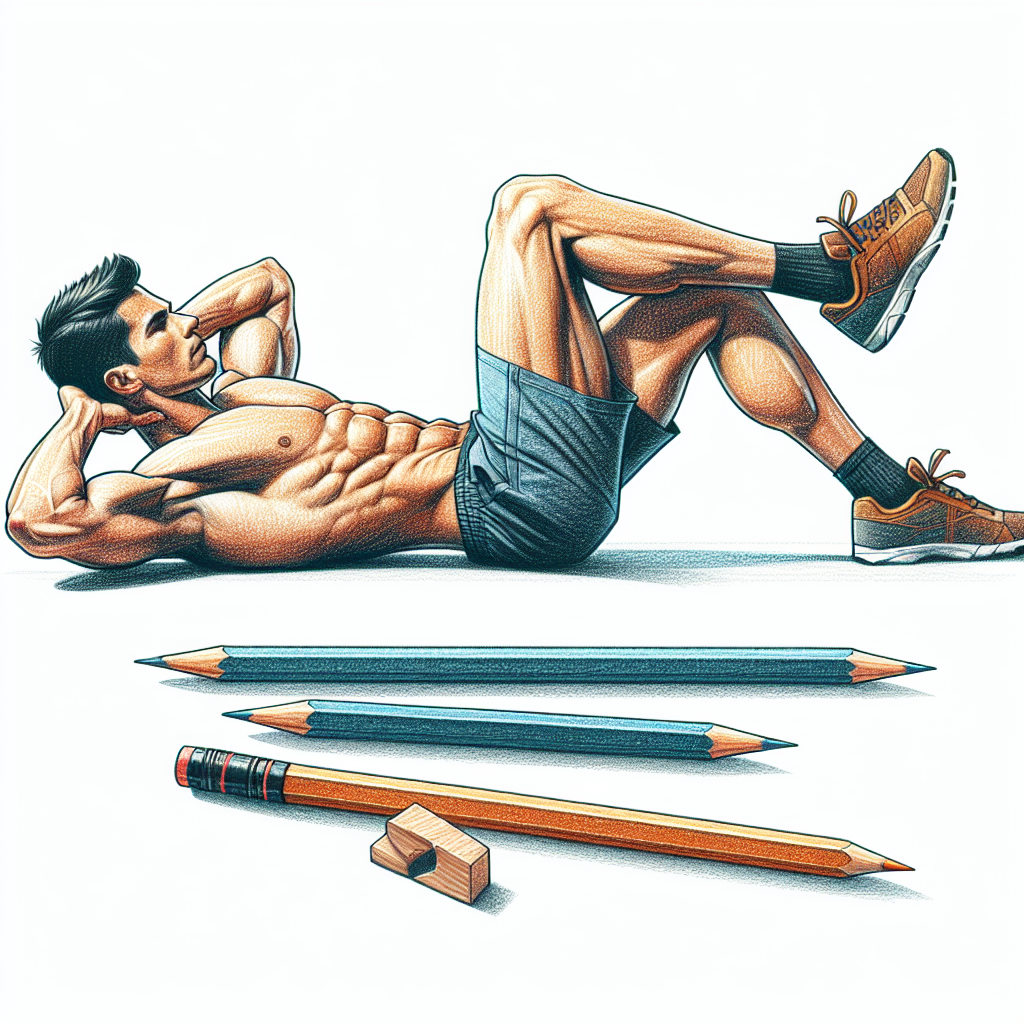 Colored-pencil illustration representing the topic: Fitness