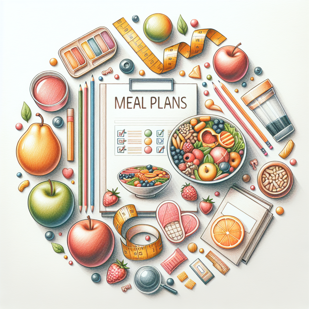 Colored-pencil illustration representing the topic: Weight Loss
