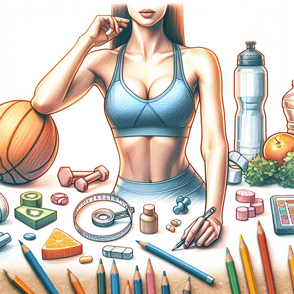 Colored-pencil illustration representing the topic: Weight Loss