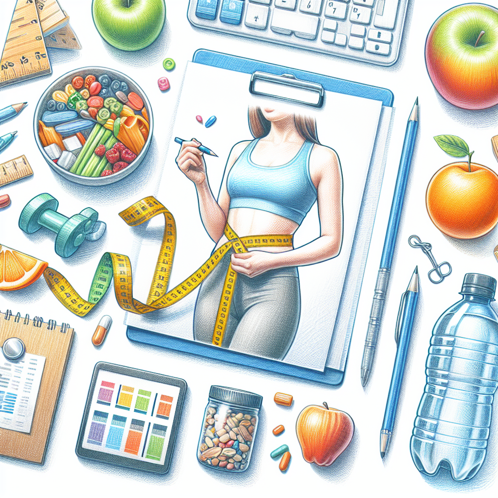 Colored-pencil illustration representing the topic: Weight Loss