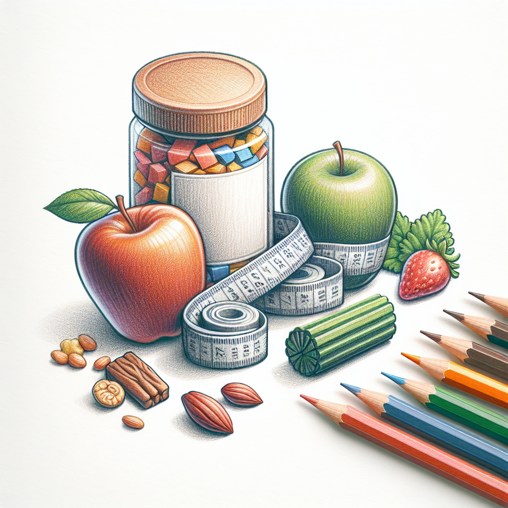 Colored-pencil illustration representing the topic: Weight Loss