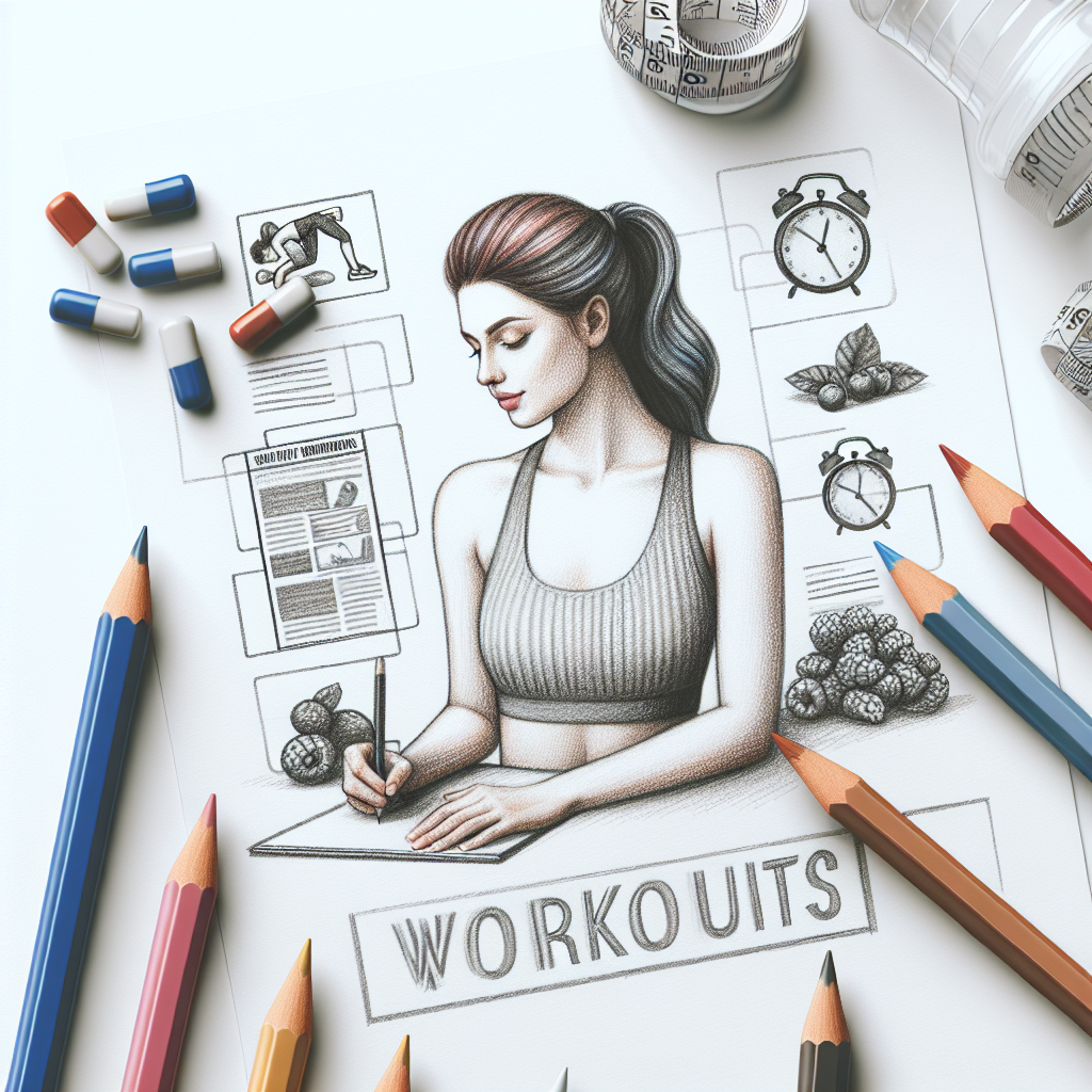 Colored-pencil illustration representing the topic: Fitness and Health