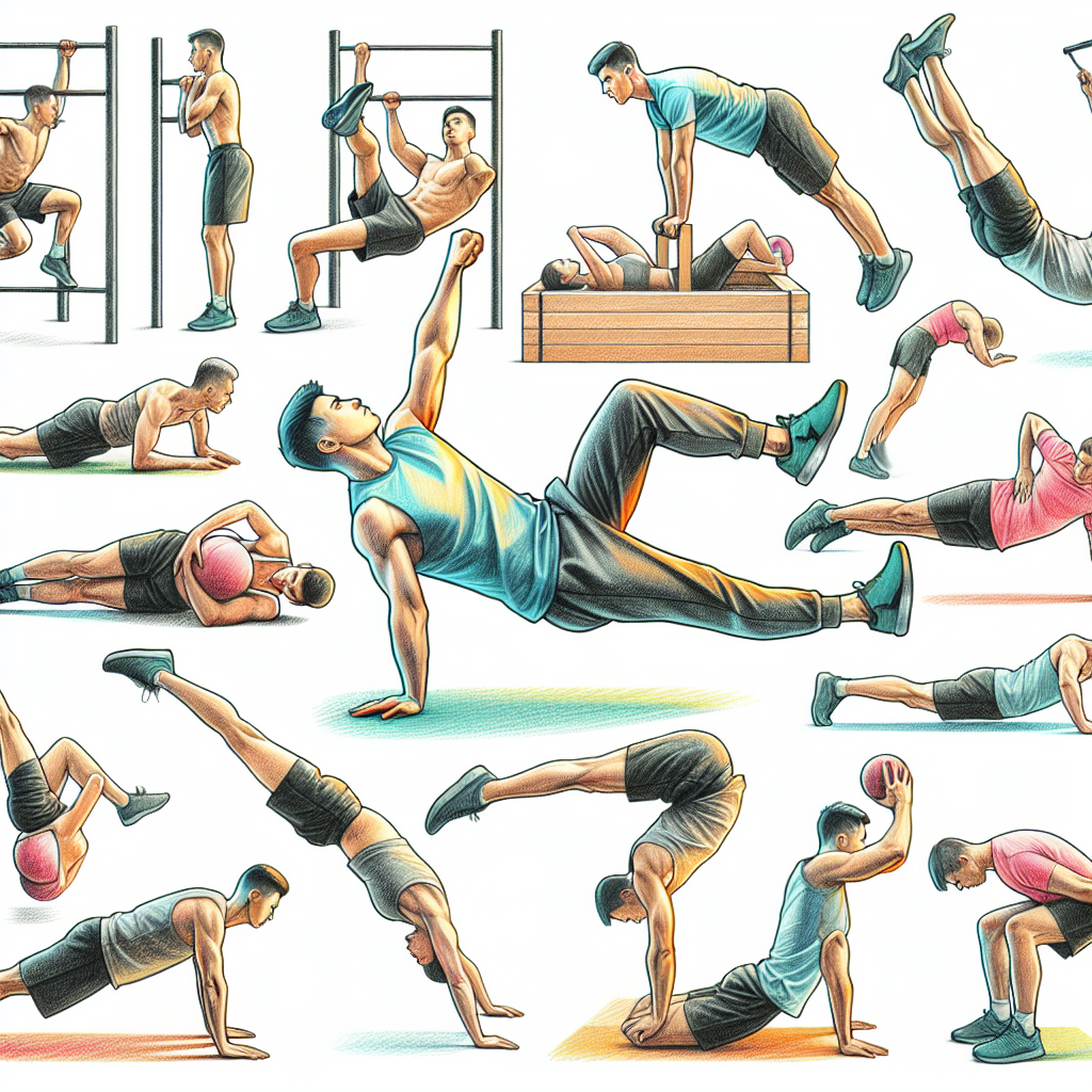 Colored-pencil illustration representing the topic: Fitness and Health