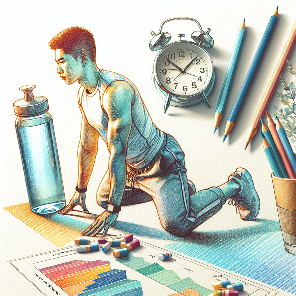 Colored-pencil illustration representing the topic: Weight Loss
