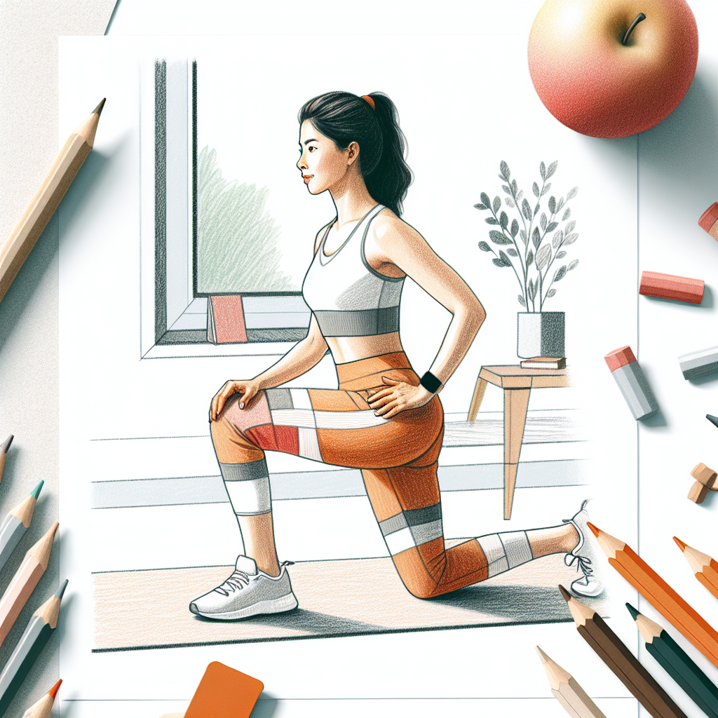 Colored-pencil illustration representing the topic: Fitness & Wellness