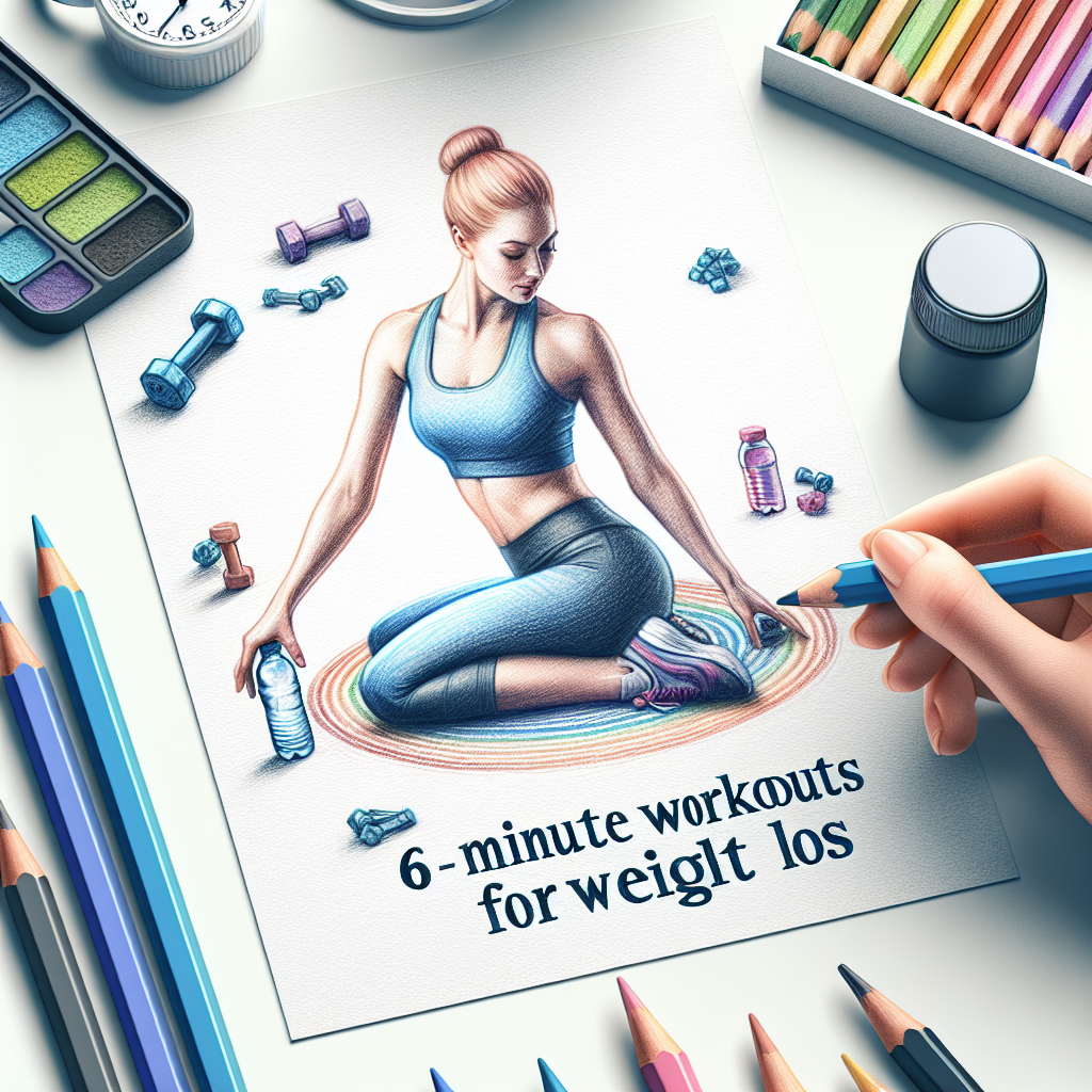 Colored-pencil illustration representing the topic: Fitness and Health