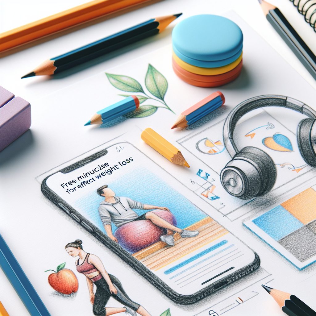 Colored-pencil illustration representing the topic: Fitness