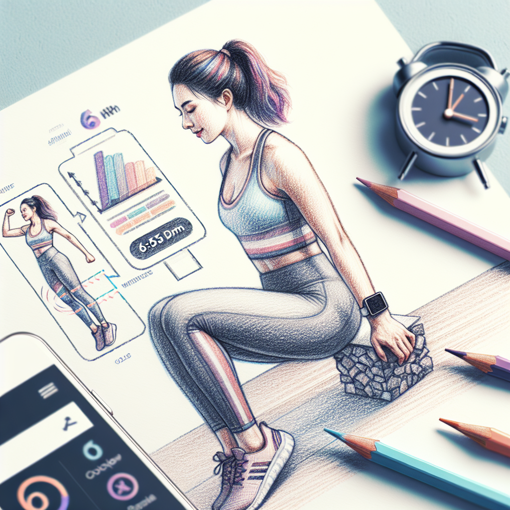 Colored-pencil illustration representing the topic: Fitness Programs