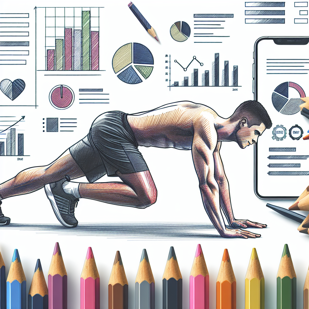 Colored-pencil illustration representing the topic: Fitness
