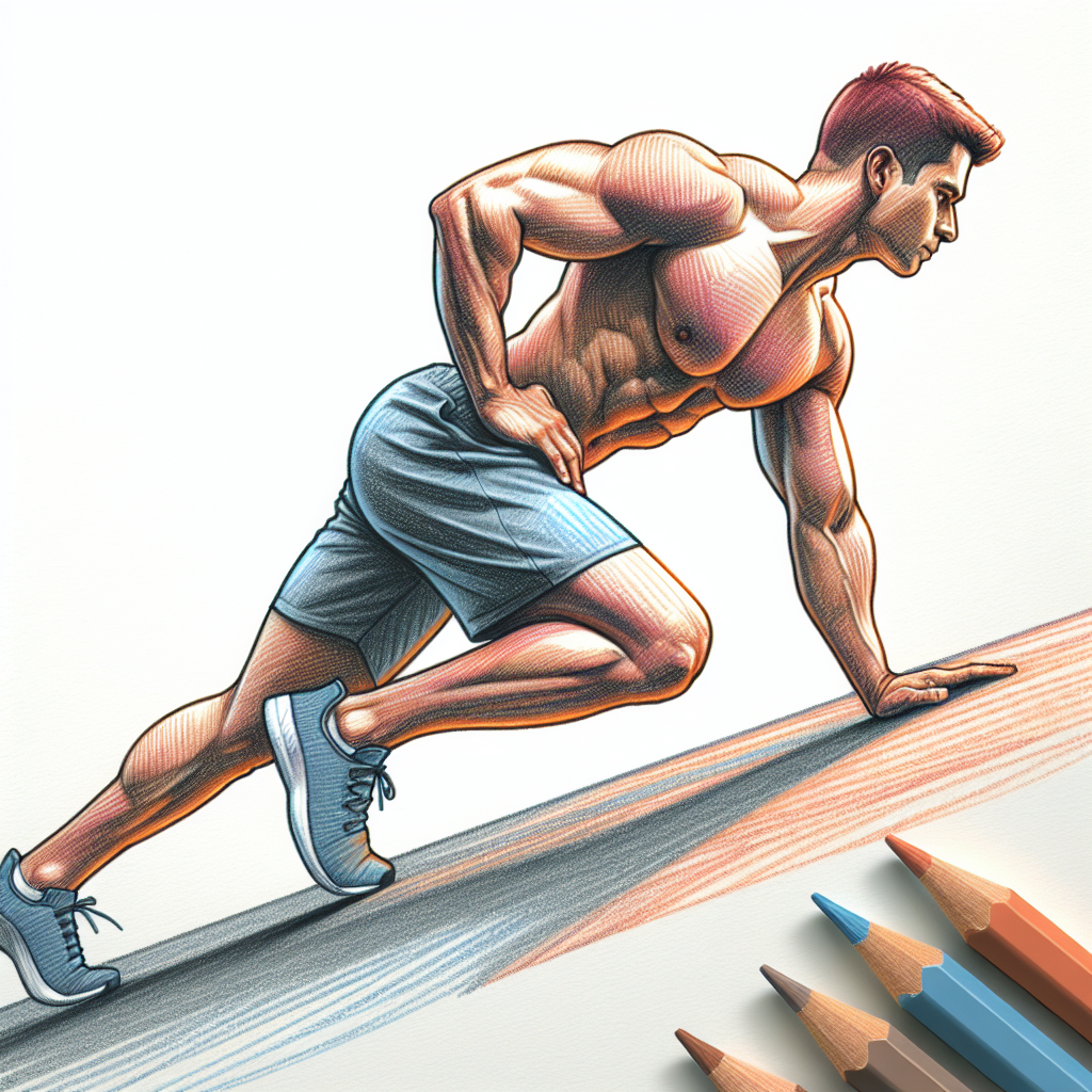 Colored-pencil illustration representing the topic: Fitness Training