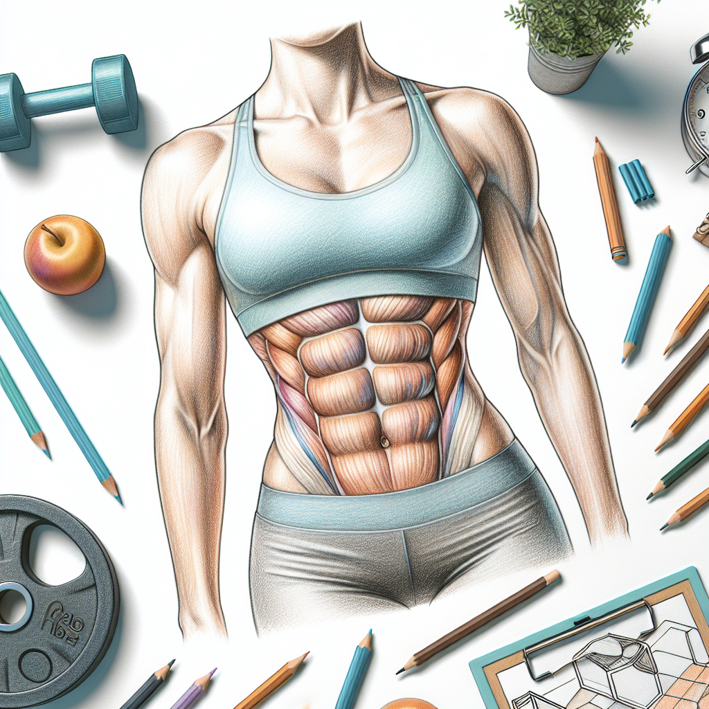 Colored-pencil illustration representing the topic: Fitness Tips