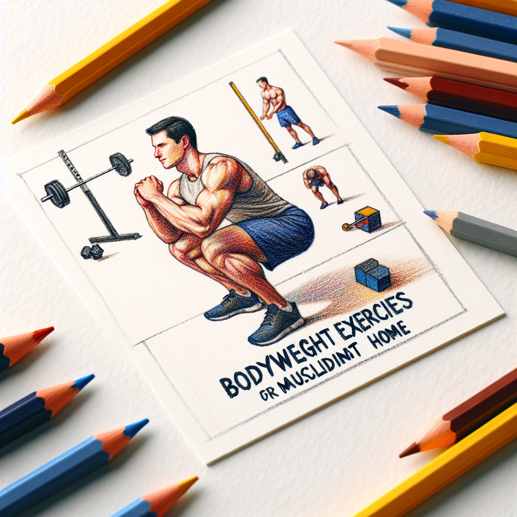 Colored-pencil illustration representing the topic: Fitness Training