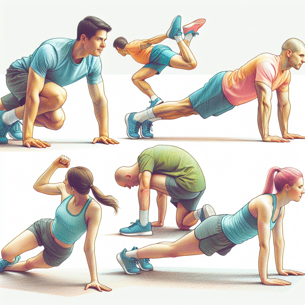 Colored-pencil illustration representing the topic: Fitness Training