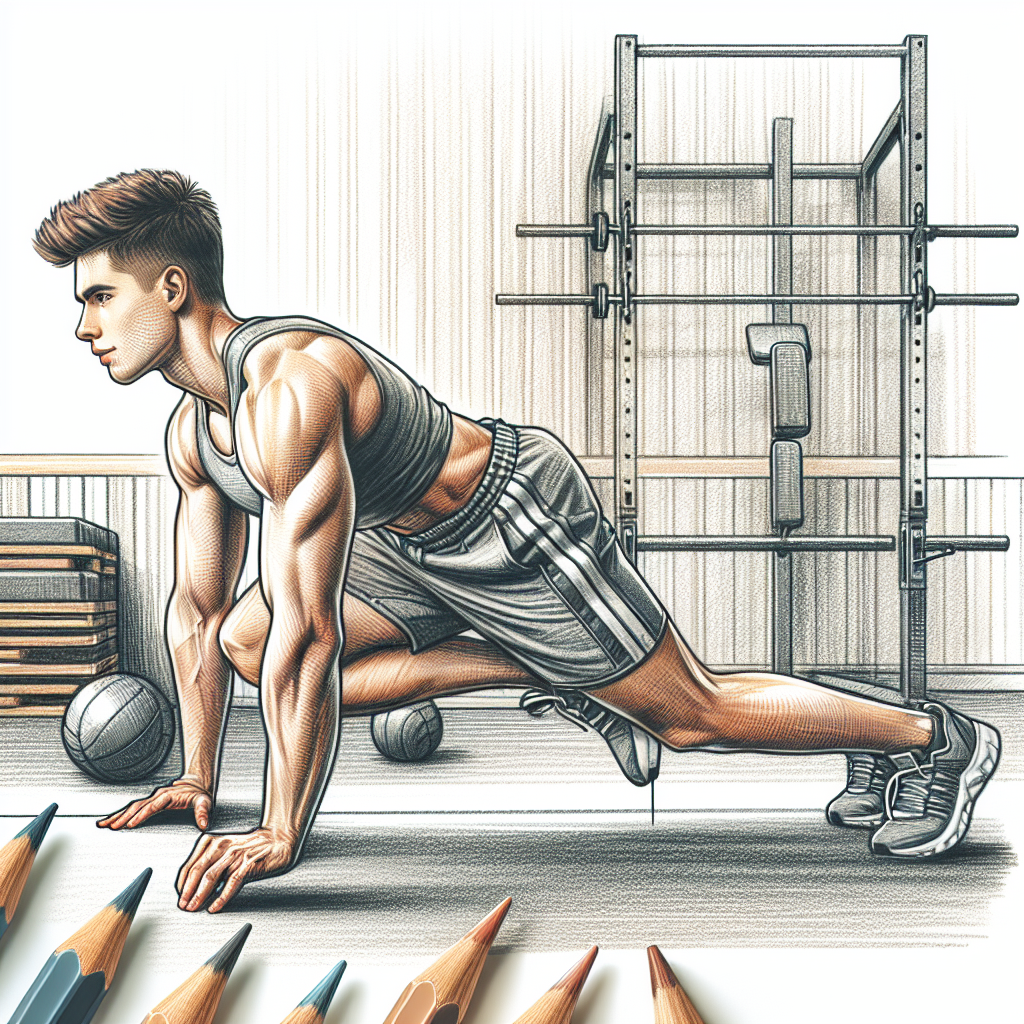 Colored-pencil illustration representing the topic: Fitness