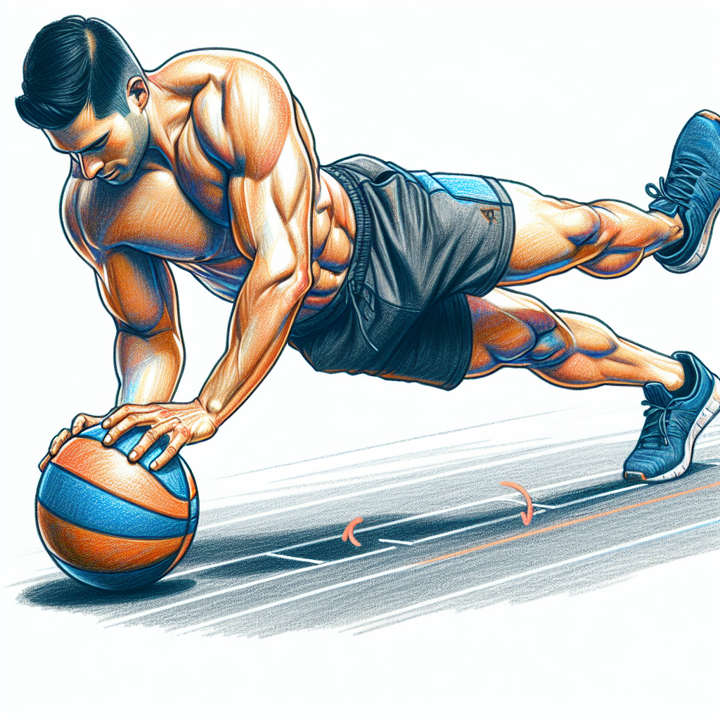 Colored-pencil illustration representing the topic: Fitness