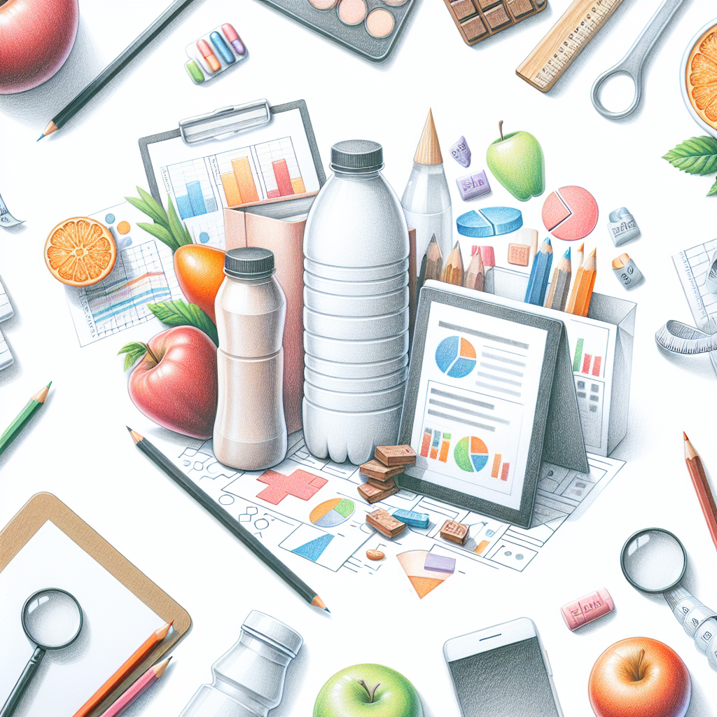 Colored-pencil illustration representing the topic: Diet and Nutrition