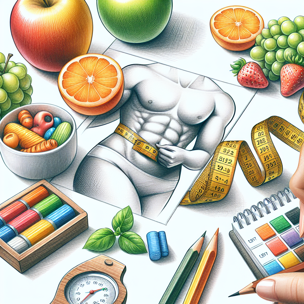 Colored-pencil illustration representing the topic: Weight Loss