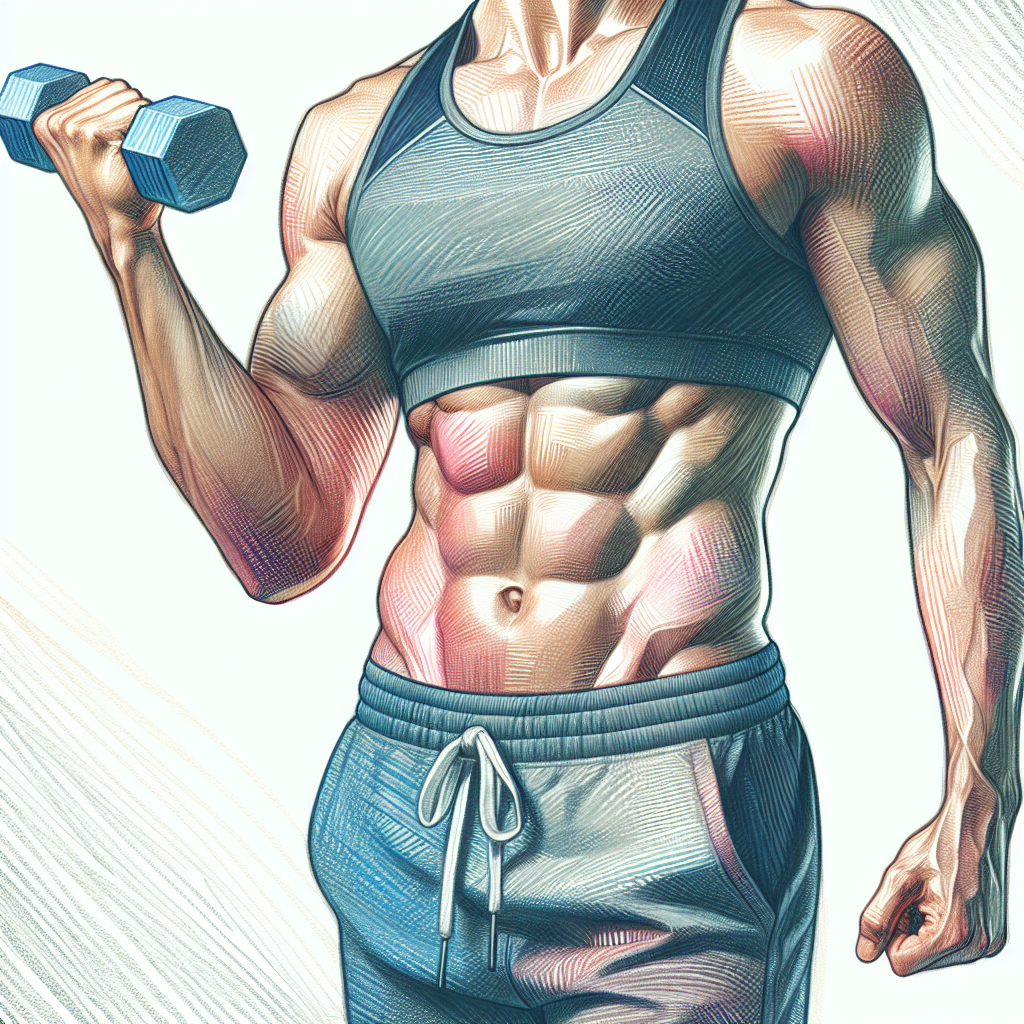 Colored-pencil illustration representing the topic: Health & Fitness